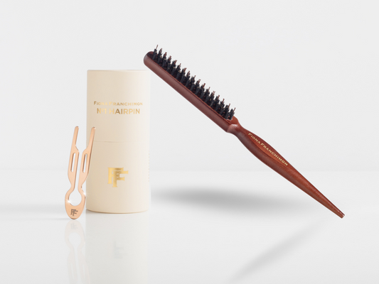 №1 Hairpin Gold Value Set | Nº1 HAIRPIN Steel Rose with Gold Finish & Backcomb Hair Brush
