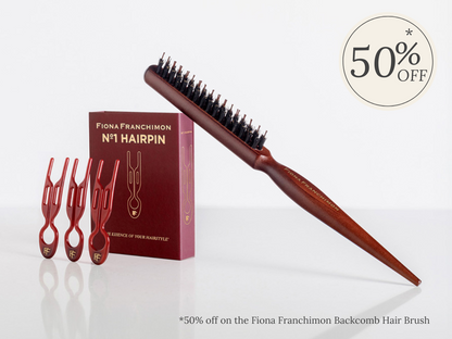 № 1 HAIRPIN Volume Value Set | Ruby Red & Backcomb Hair Brush