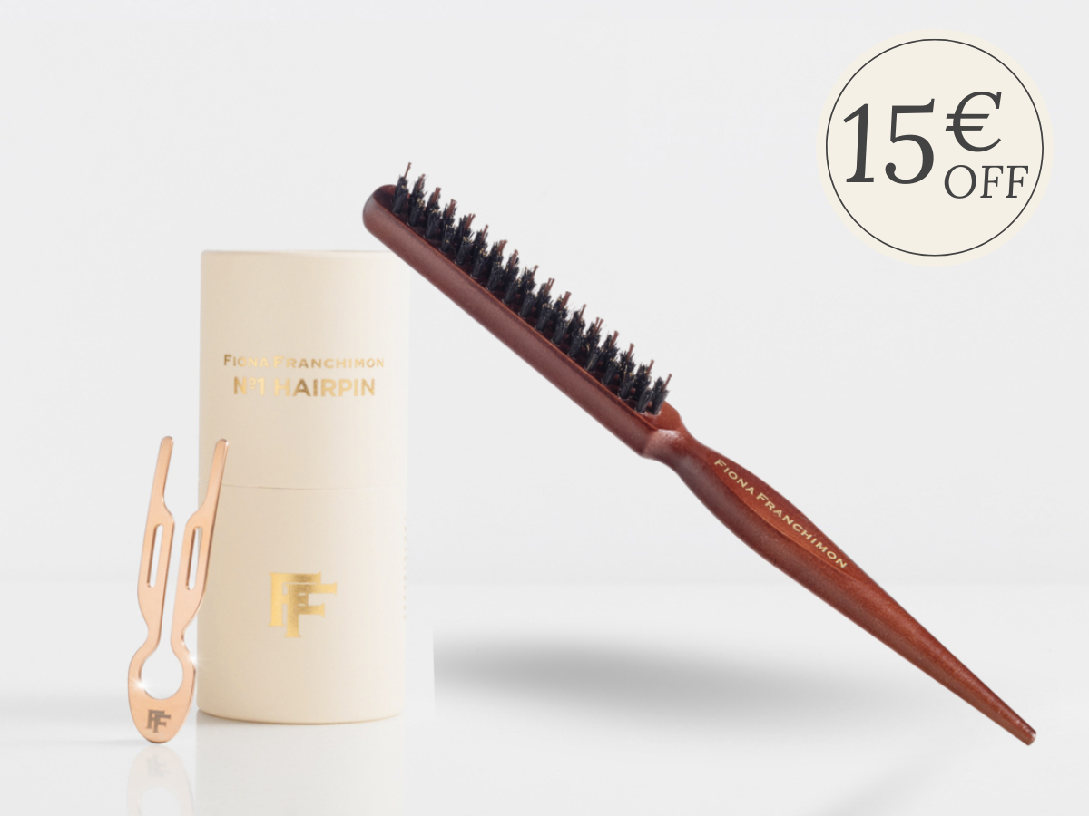 №1 Hairpin Gold Value Set | Nº1 HAIRPIN Steel Rose with Gold Finish & Backcomb Hair Brush