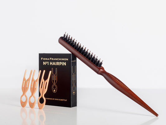 Nº1 Hairpin Volume Value Set | Peach Fuzz & Backcomb Hair Brush