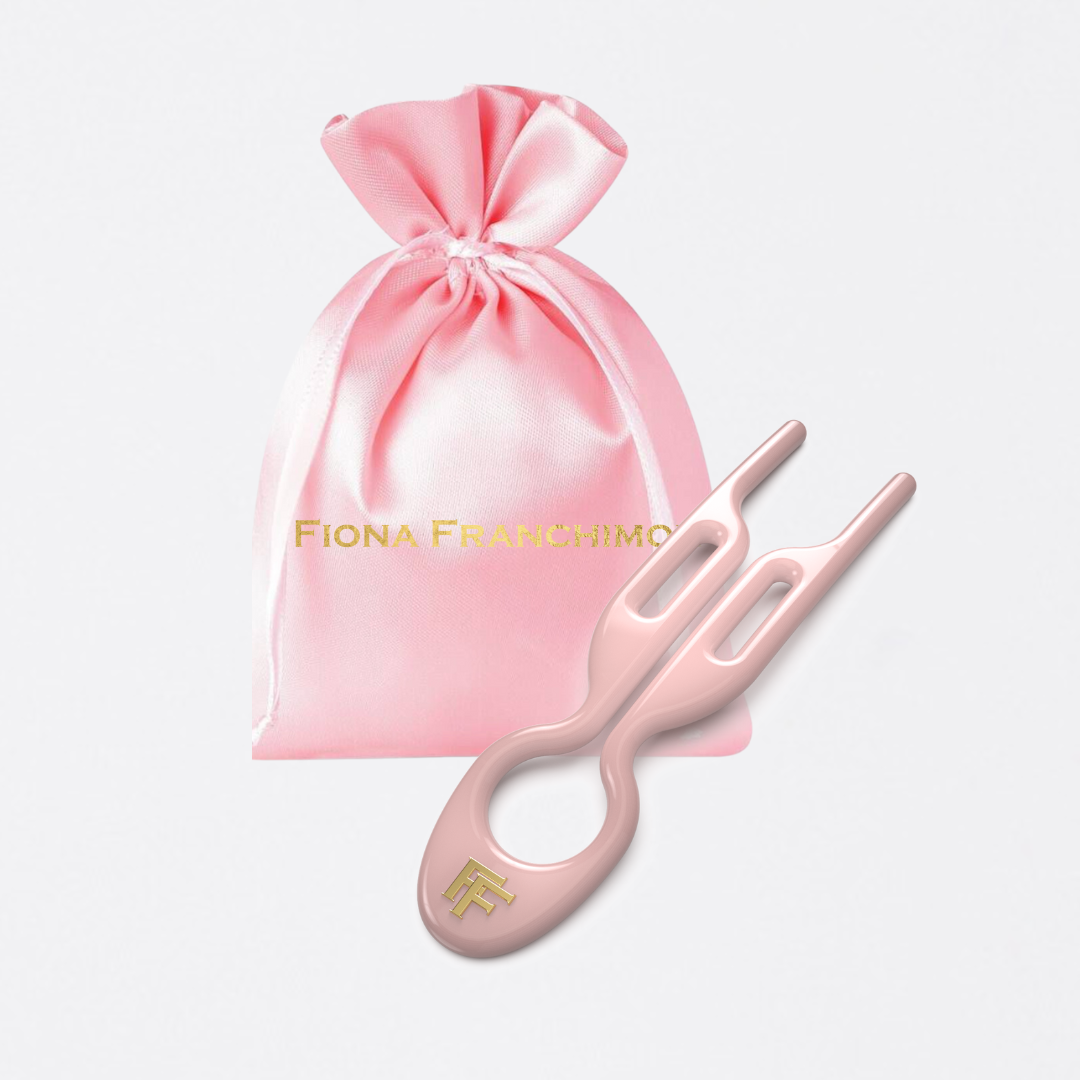 №1 HAIRPIN |  Seashell Pink (1x single Hairpin) + Silk Bag