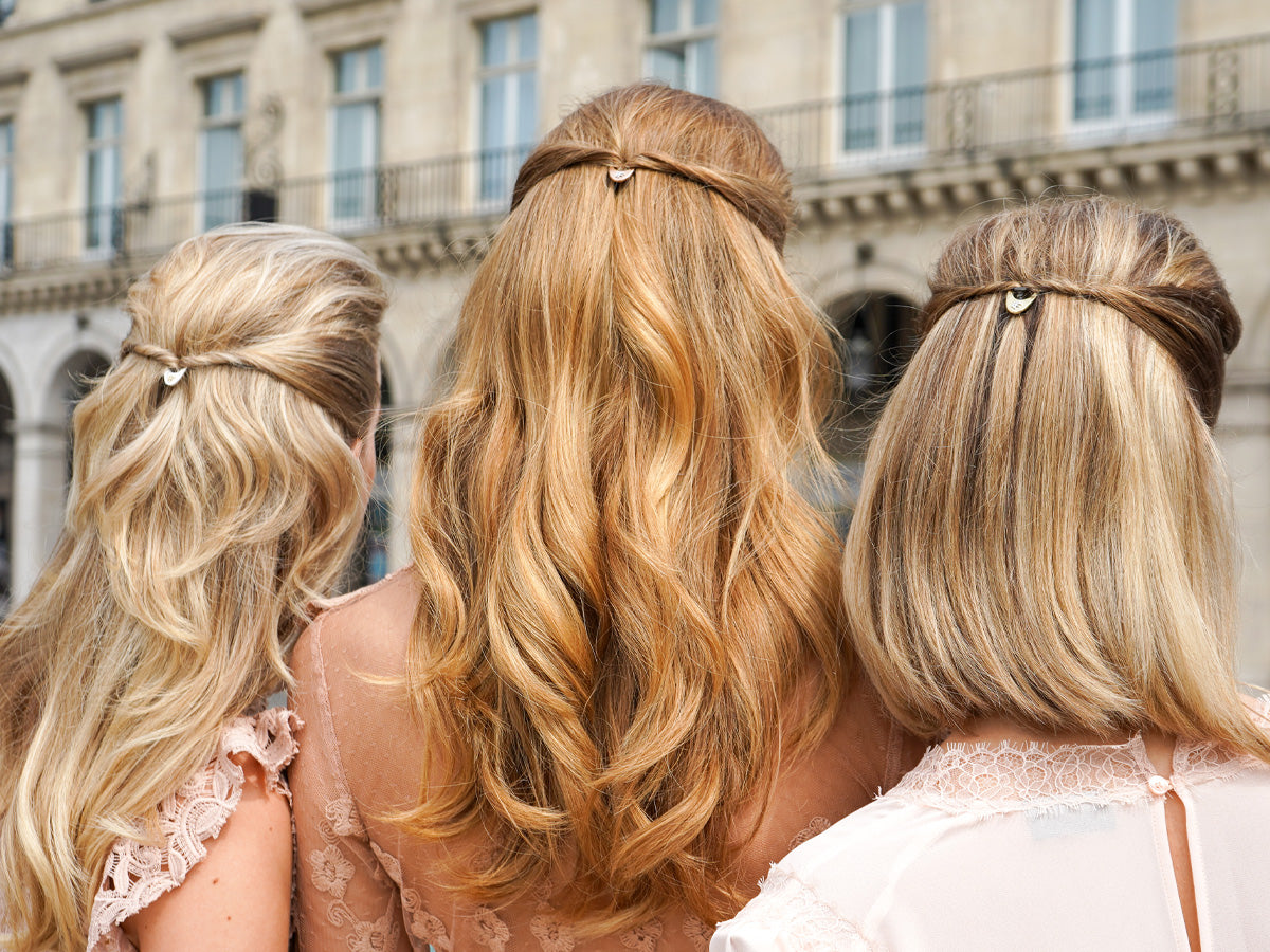 フィオナ フランシモン ヘアピン3本セット ホワイト ヘアセット ヘアクリップ まとめ髪 FIONA FRANCHIMON